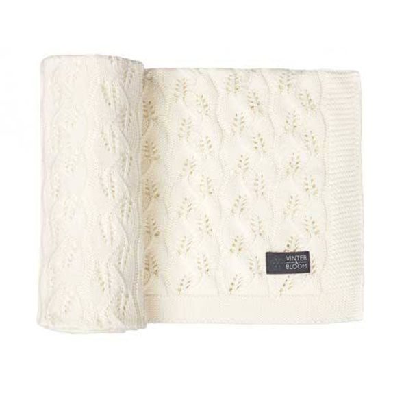 VINTER & BLOOM DEKA MOMENT ORGANIC WARM WHITE - DĚTSKÉ DEKY PRO MIMINKA - SPINKÁNÍ