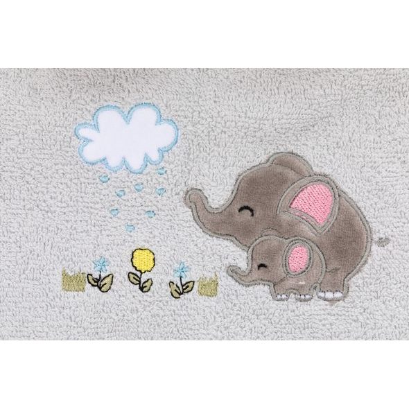 FILLIKID OSUŠKA S KAPUCÍ + ŽÍNKA ELEPHANT GREY - OSUŠKY A DĚTSKÉ ŽUPANY - KOUPÁNÍ A ZDRAVÍ