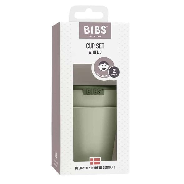 BIBS HRNÍČKY S VÍČKEM 2KS - DĚTSKÉ HRNEČKY - KRMENÍ