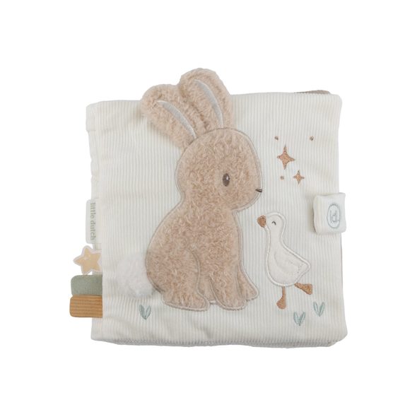 LITTLE DUTCH TEXTILNÍ KNÍŽKA S AKTIVITAMI NEWBORN NATURALS - FARMA - PRO DĚTI