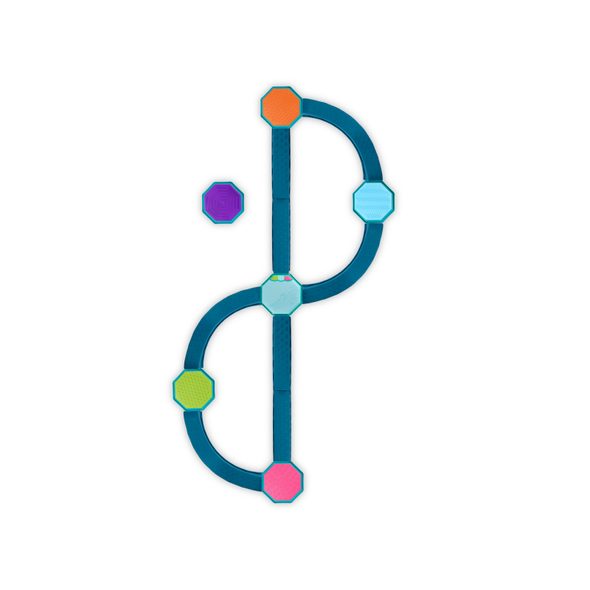 B-TOYS PŘEKÁŽKOVÁ DRÁHA SE STUPÍNKY HUDEBNÍ BALANCE & GROOVE - STAVEBNICE A PUZZLE - PRO DĚTI