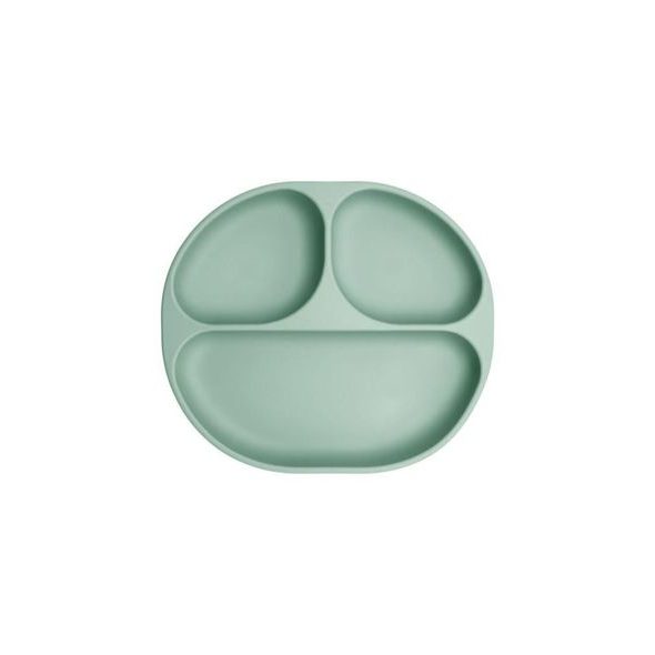 MOMI DĚTSKÝ SILIKONOVÝ JÍDELNÍ SET MOMI AMI ZELENÝ - MISKY, TALÍŘKY A PODLOŽKY - KRMENÍ