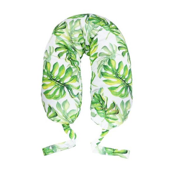 ENIE BABY KOJÍCÍ POLŠTÁŘ SATINE TROPICAL LEAVES Z PAMĚŤOVÉ PĚNY - KOJÍCÍ POLŠTÁŘE - KRMENÍ