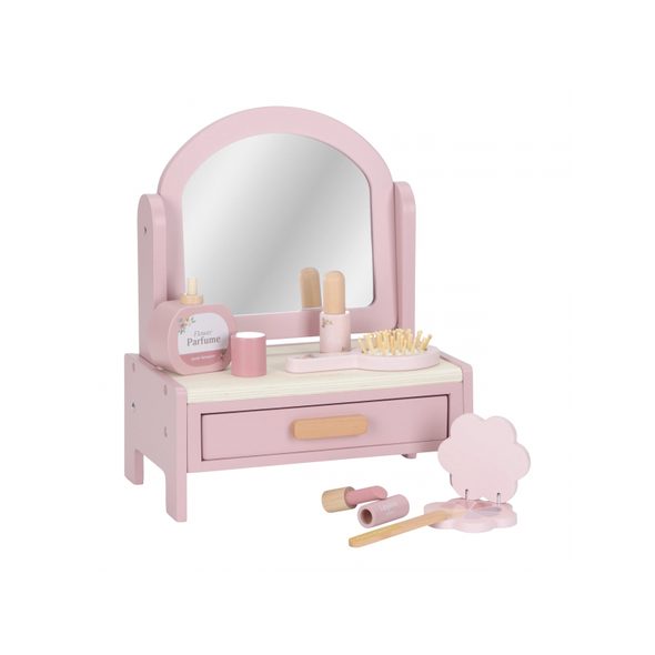 LITTLE DUTCH TOALETNÍ STOLEČEK DŘEVĚNÝ PINK - LITTLE DUTCH - PRO DĚTI