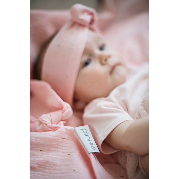 PINKIE ŽÍNKA PINKIE MUSLIN LIGHT PINK - ŽÍNKY A HOUBIČKY - KOUPÁNÍ A ZDRAVÍ