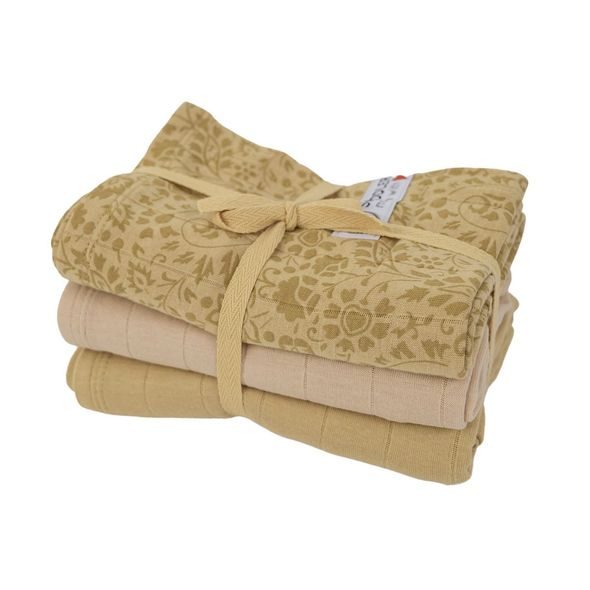 LODGER SWADDLER FLOWER TRIBE 3BALENÍ 70 X 70 CM SAND - LÁTKOVÉ PLENY SKLÁDANÉ - PŘEBALOVÁNÍ