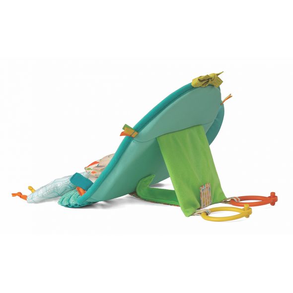 INFANTINO ZÁVĚSNÝ PULTÍK S AKTIVITAMI A ZRCÁTKEM SLON - HRAČKY K ZAVĚŠENÍ - PRO DĚTI