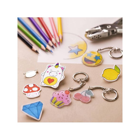 CREATIV COMPANY KREATIVNÍ SADA PŘÍVĚSKY ZE SMRŠŤOVACÍ FÓLIE - VÝTVARNÉ POMŮCKY A HRAČKY - PRO DĚTI