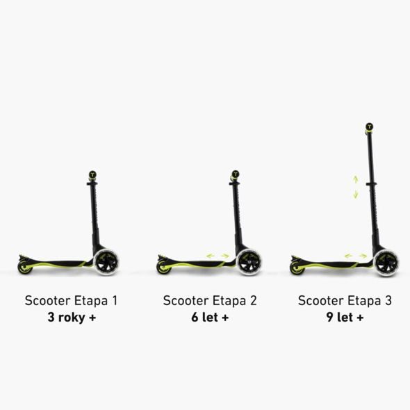 SMARTRIKE XTEND SCOOTER LIME - DĚTSKÉ KOLOBĚŽKY - NOŠENÍ & SPORT