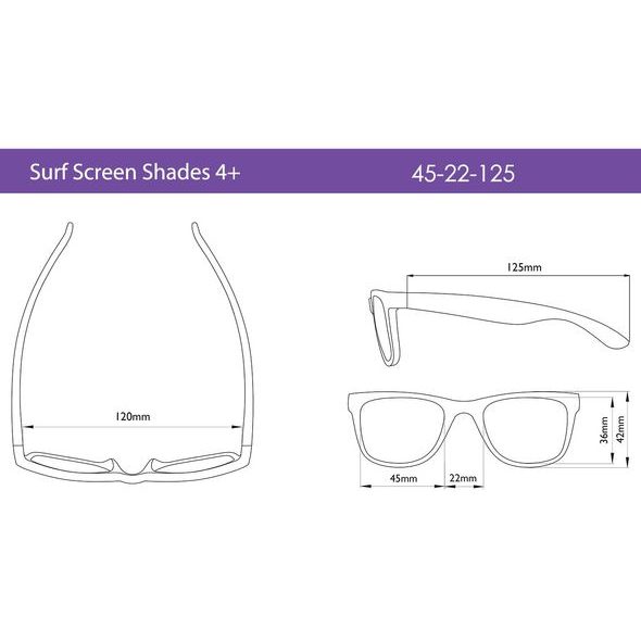 REAL SHADES BRÝLE PROTI MODRÉMU SVĚTLU SURF 2+,4+ - SLUNEČNÍ BRÝLE - PRO DĚTI