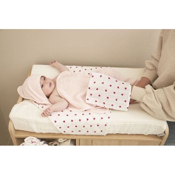 MEYCO PLENY 3-BALENÍ SWEET HEART - LÁTKOVÉ PLENY SKLÁDANÉ - PŘEBALOVÁNÍ