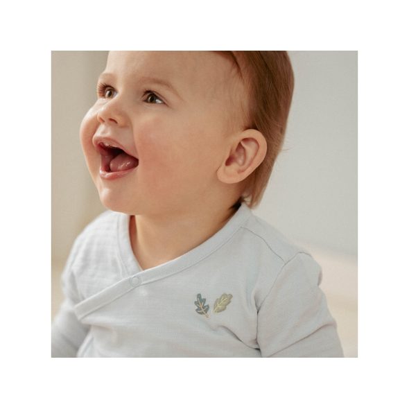 LITTLE DUTCH TRIKO DLOUHÝ RUKÁV ZAVINOVACÍ BABY BLUE VEL. 56 - TRIČKA KRÁTKÝ / DLOUHÝ RUKÁV - PRO DĚTI