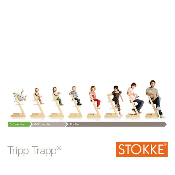 STOKKE® TRIPP TRAPP® - JÍDELNÍ ŽIDLIČKY DŘEVĚNÉ - KRMENÍ