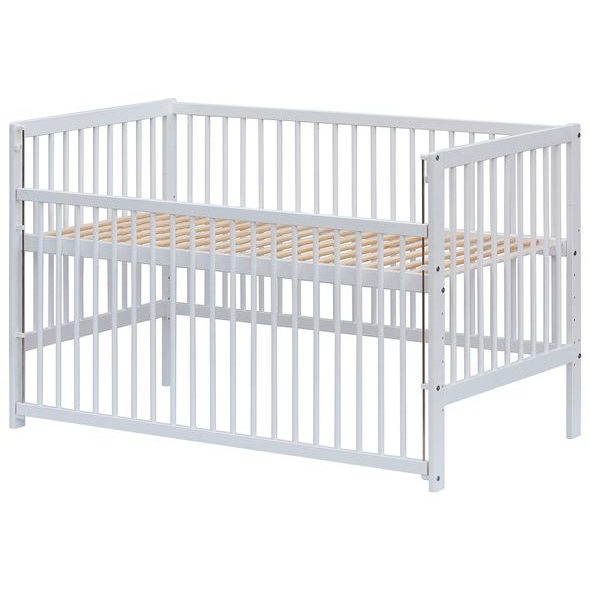 SCARLETT DĚTSKÁ POSTÝLKA SCARLETT DOMINIK - BÍLÁ (BOROVICE) - STAHOVACÍ BOČNICE - 140 X 70 CM - DŘEVĚNÉ POSTÝLKY - SPINKÁNÍ