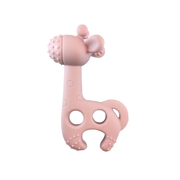 DIAPERCHAMP KOUSÁTKO ŽIRAFA BITE ME RAFF OLD PINK - KOUSÁTKA - PRO DĚTI