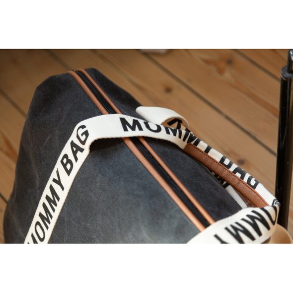 CHILDHOME PŘEBALOVACÍ TAŠKA MOMMY BAG CANVAS BLACK - PŘEBALOVACÍ TAŠKY - KOČÁRKY A PŘÍSLUŠENSTVÍ