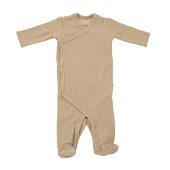 LODGER JUMPER NEWBORN NOMAD RIB BASIC BEIGE - OVERALY - PRO DĚTI