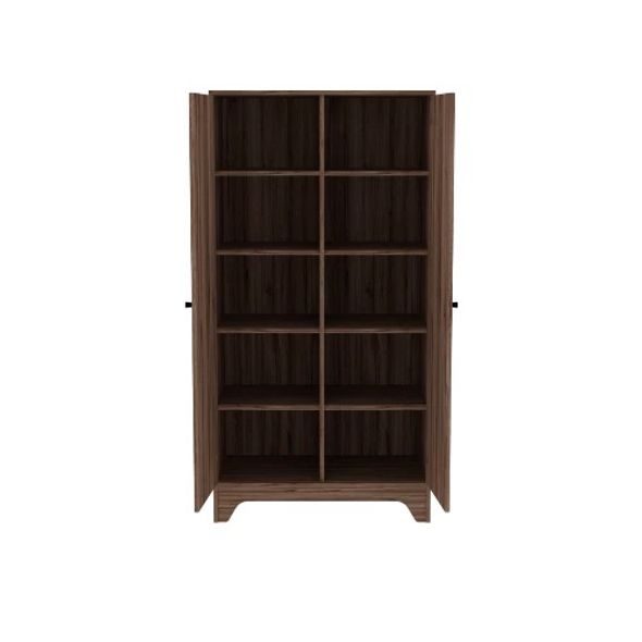 POLIČKY 3 KS K TŘÍDÍLNÉ/DVOUDÍLNÉ SKŘÍNI FAKTUM NEST WALNUT - SKŘÍNĚ - SPINKÁNÍ