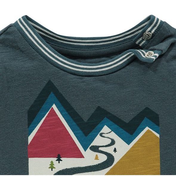 NOPPIES LONGSLEEVE BROOMFIELD ORION BLUE - TRIČKA KRÁTKÝ / DLOUHÝ RUKÁV - PRO DĚTI