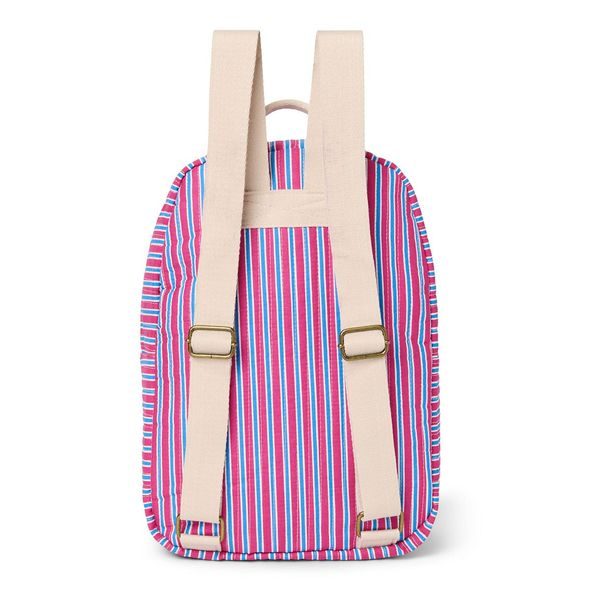 STUDIO NOOS POPLIN MIDI BACKPACK BATŮŽEK PŘEDNÍ KAPSA RASPBERRY STRIPPED - DOPLŇKY - PRO MAMINKY