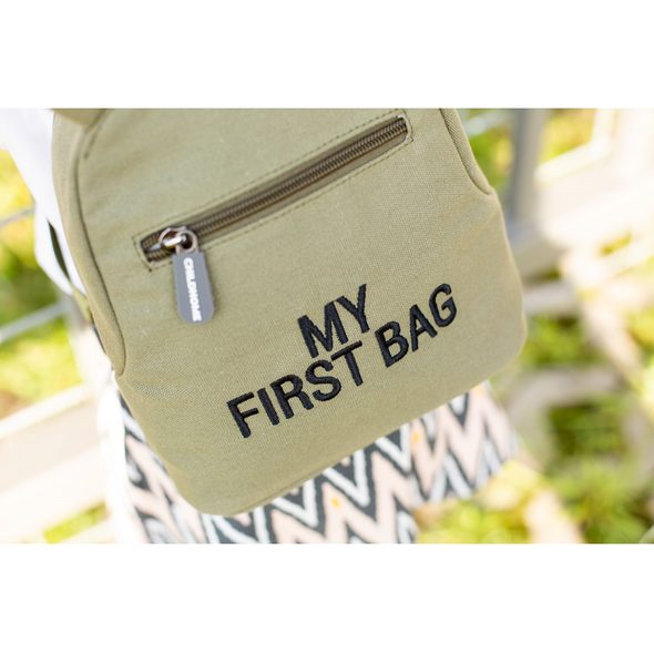 CHILDHOME DĚTSKÝ BATOH MY FIRST BAG CANVAS KHAKI - BATOHY A TAŠKY - PRO DĚTI