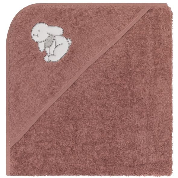 FILLIKID OSUŠKA S KAPUCÍ RABBIT PINK 75X75 CM - OSUŠKY A DĚTSKÉ ŽUPANY - KOUPÁNÍ A ZDRAVÍ