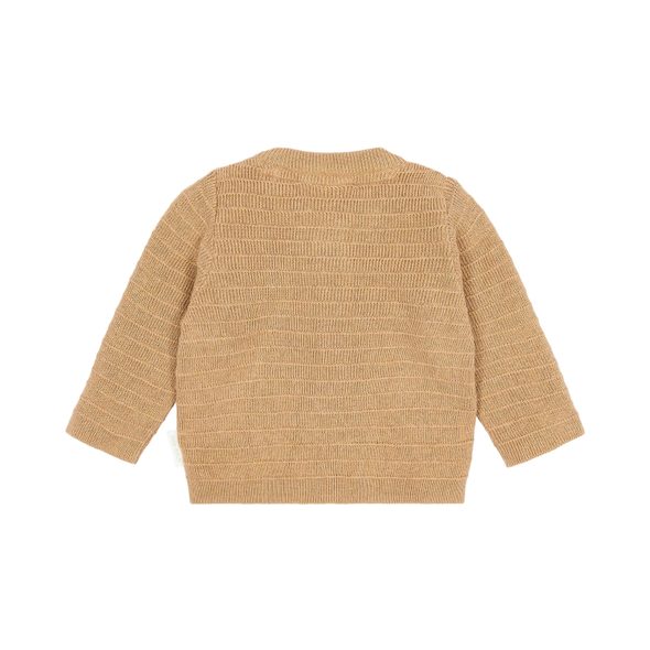 LITTLE DUTCH KARDIGAN PLETENÝ SAFARI FRIENDS SOFT TAN VEL. 74 - KABÁTKY, MIKINKY - PRO DĚTI
