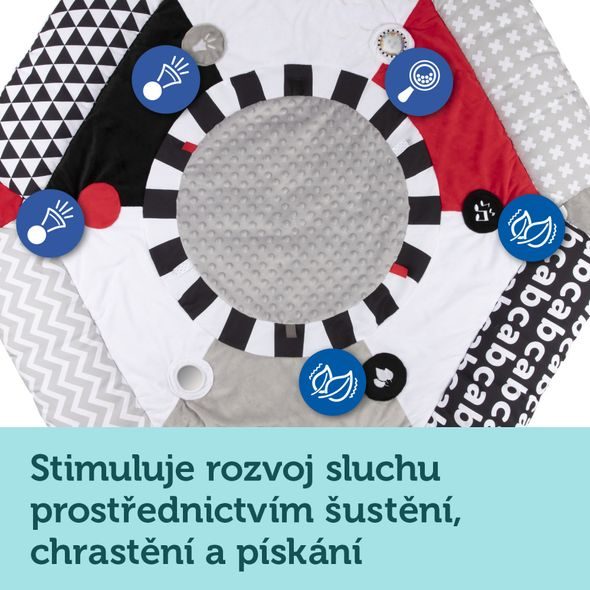 CANPOL BABIES KONTRASTNÍ HRACÍ DEKA SENSORY - HRACÍ DEKY - PRO DĚTI