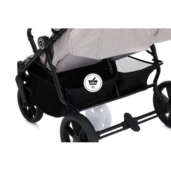 FILLIKID KOČÁREK PRO DVOJČATA DUETTE GREY - KOČÁRKY PRO DVOJČATA - KOČÁRKY A PŘÍSLUŠENSTVÍ