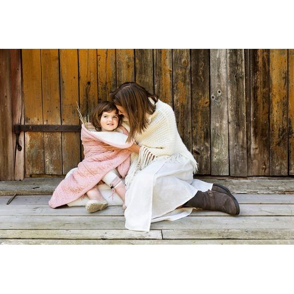 VINTER & BLOOM DEKA CUDDLY DUSTY ROSE - DĚTSKÉ DEKY PRO MIMINKA - SPINKÁNÍ