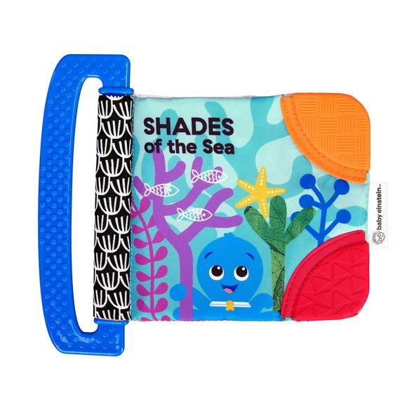 BABY EINSTEIN KNÍŽKA MĚKKÁ S KOUSÁTKY A TEXTURAMI SHADES OF THE SEA™, 0M+ - KNÍŽKY PRO NEJMENŠÍ - PRO DĚTI
