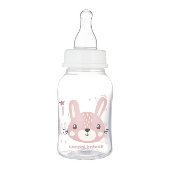 CANPOL BABIES LAHEV ÚZKOHRDLÁ CUTE ANIMALS 120ML ZAJÍC - KOJENECKÉ LAHVE - KRMENÍ