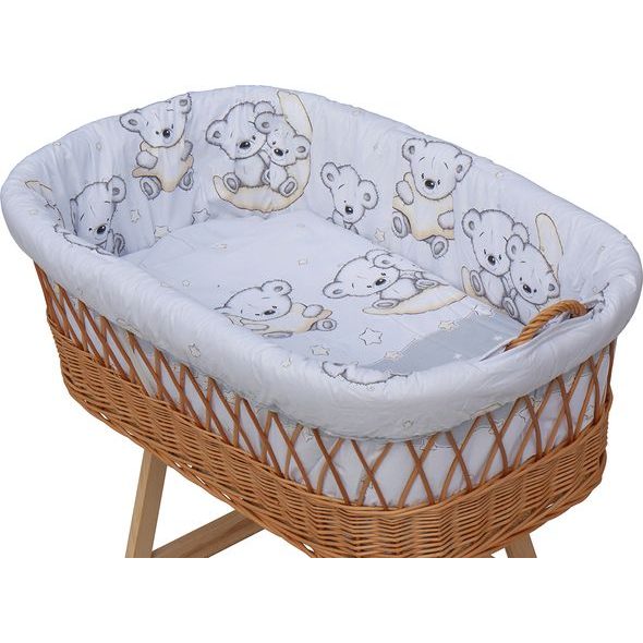 SCARLETT MOJŽÍŠŮV KOŠÍK S PODVOZKEM PRO MIMINKO TORO ŠEDÁ - KOŠÍKY A KOLÉBKY - SPINKÁNÍ