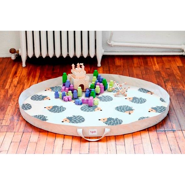 3 SPROUTS HRACÍ PODLOŽKA VAK HEDGEHOG GRAY - HRACÍ PODLOŽKY NA ZEM - SPINKÁNÍ