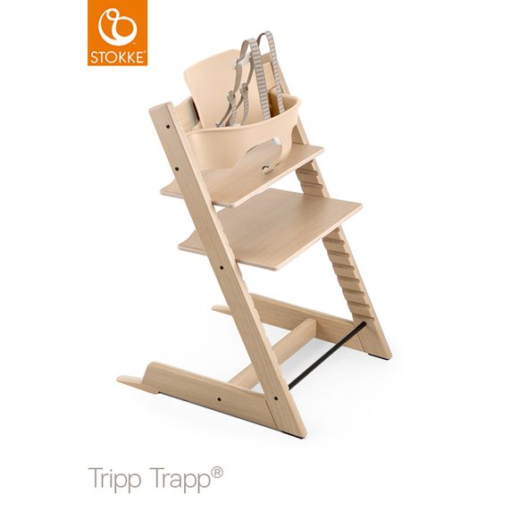 STOKKE® TRIPP TRAPP® OAK - JÍDELNÍ ŽIDLIČKY DŘEVĚNÉ - KRMENÍ
