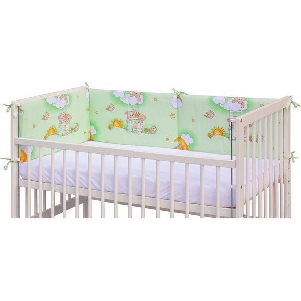 SCARLETT MANTINEL DO POSTÝLKY 4DÍLNÝ - SCARLETT MRÁČEK - 180 X 30 CM - ZELENÝ - MANTINELY - SPINKÁNÍ