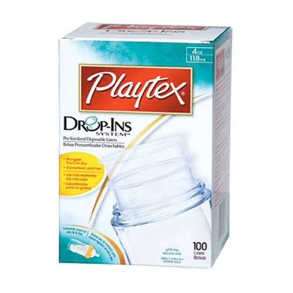 PLAYTEX KOJENECKÁ LÁHEV DROP-INS® PREMIUM 120 ML + DROP-INS ® JEDNORÁZOVÉ VLOŽKY 120 ML (100 KS) - KOJENECKÉ LAHVE - KRMENÍ