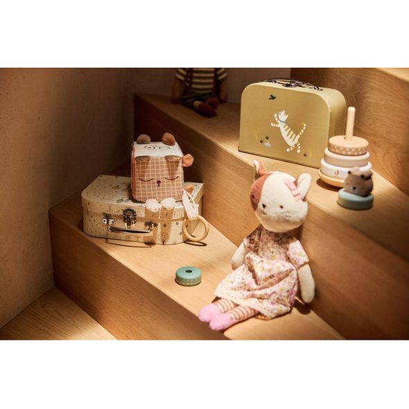 JOLLEIN KOSTKA TEXTILNÍ ANIMAL FRIENDS - HRAČKY K ZAVĚŠENÍ - PRO DĚTI