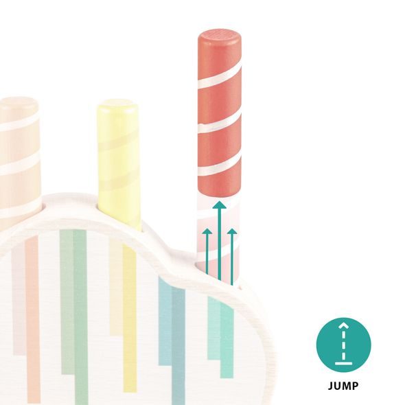 ZOPA DŘEVĚNÁ VYSKAKOVACÍ HRAČKA - MOTORICKÉ A HRY - PRO DĚTI