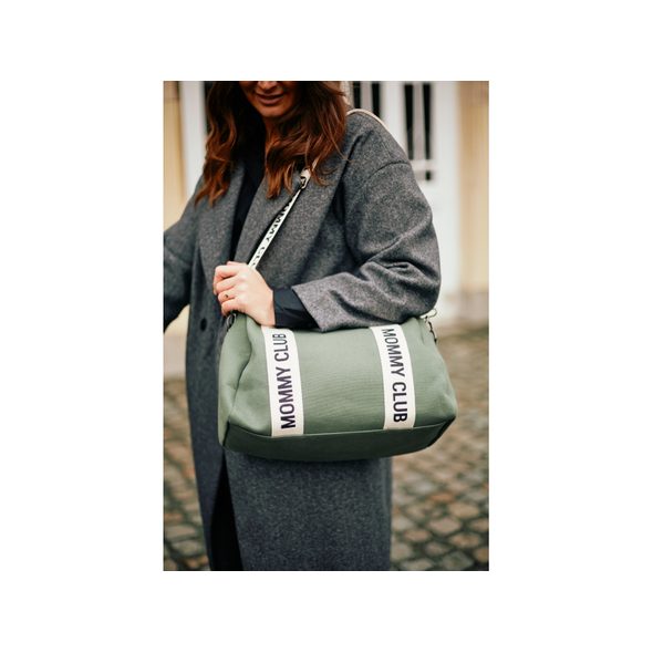 CHILDHOME PŘEBALOVACÍ TAŠKA MOMMY CLUB SIGNATURE CANVAS GREEN - PŘEBALOVACÍ TAŠKY - KOČÁRKY A PŘÍSLUŠENSTVÍ