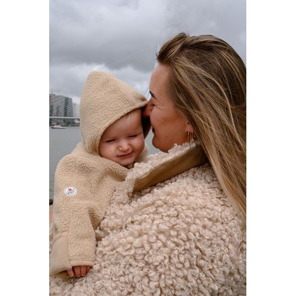 LODGER ZIMNÍ KOMBINÉZA TEDDY BEIGE 3 - 6 MĚSÍCŮ - ZIMNÍ KOMBINÉZY - PRO DĚTI