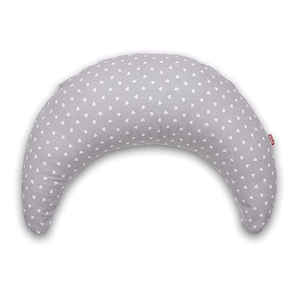 SCAMP KOJÍCÍ POLŠTÁŘ VE TVARU PŮLMĚSÍCE (LITTLEHEARTWHITEGRAY) - KOJÍCÍ POLŠTÁŘE - KRMENÍ