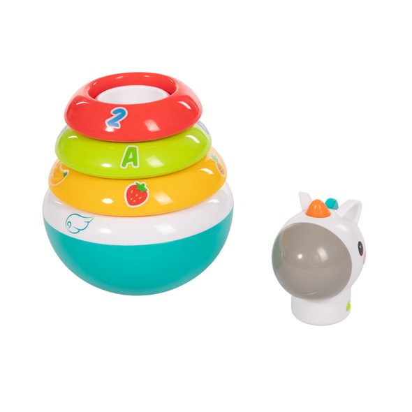 BO JUNGLE PLASTOVÁ HRAČKA B-ROLLY POLLY UNICORN - STOHOVACÍ HRAČKY - PRO DĚTI