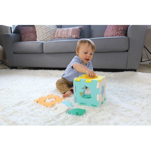 INFANTINO PUZZLE PĚNOVÉ SENSORY - HRACÍ PODLOŽKY NA ZEM - SPINKÁNÍ