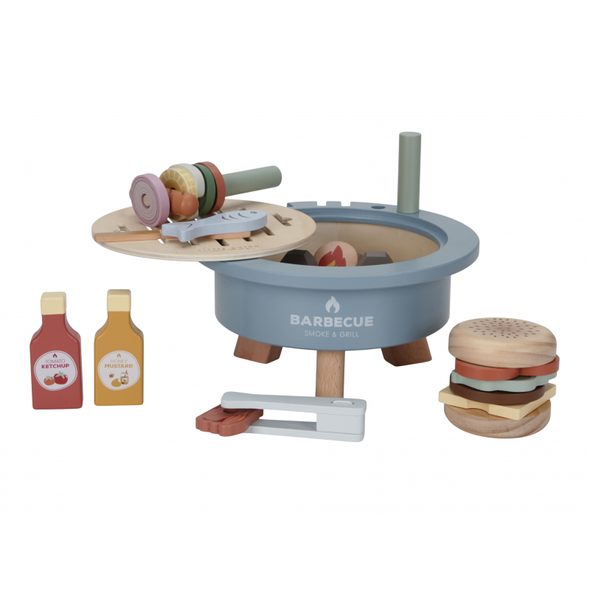 LITTLE DUTCH BARBECUE SADA DŘEVĚNÁ - DŘEVĚNÉ HRAČKY - PRO DĚTI