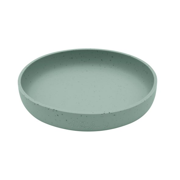 KIKKABOO TALÍŘ PLATINUM SILICONE SAGE - MISKY, TALÍŘKY A PODLOŽKY - KRMENÍ