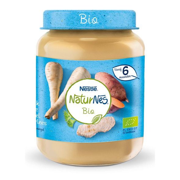 NESTLÉ NATURNES BIO PASTINÁK SE SLADKÝMI BRAMBORY A TELECÍM MASEM 190G - MASO/ZELENINA - KRMENÍ