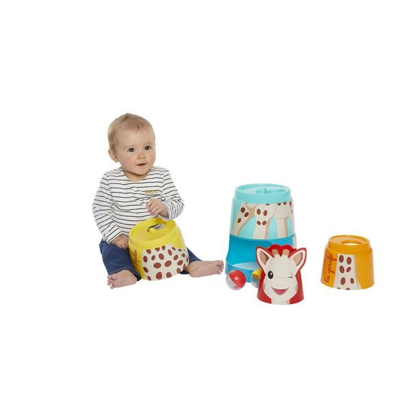 VULLI OBŘÍ VĚŽ ŽIRAFY SOPHIE - STOHOVACÍ HRAČKY - PRO DĚTI