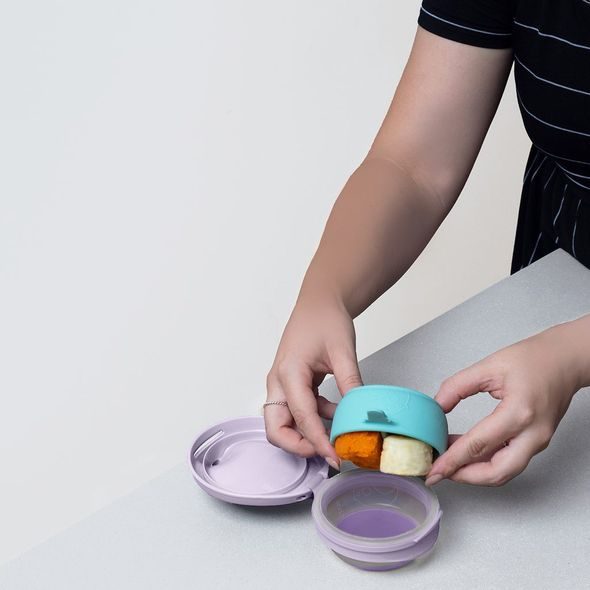 B.BOX PLNITELNÁ KAPSIČKA NA PŘÍKRMY - RŮŽOVÁ - KAPSIČKY NA JÍDLO - KRMENÍ