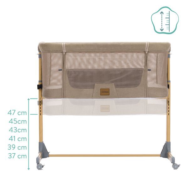 FILLIKID PŘÍSTAVNÁ POSTÝLKA CRIP CARAMEL - K RODIČOVSKÉ POSTELI - SPINKÁNÍ